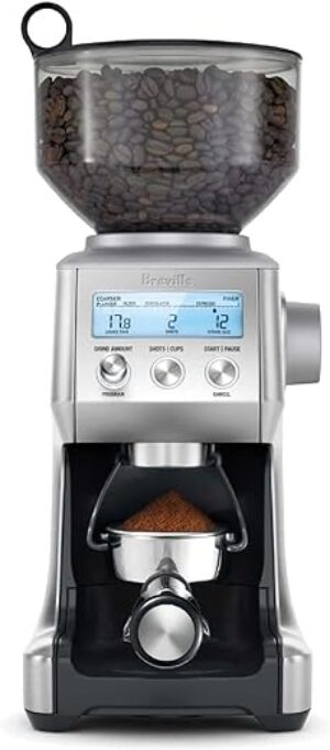 Breville Smart Grinder Pro Coffee Bean Grinder, Brushed Stainless Steel, BCG820BSS, 2.3