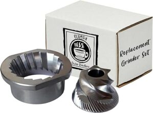 Europa Swiss Roasters – Replacement Steel Conical Burr Grinder set Compatible with Jura Automatic Espresso Machine & Others