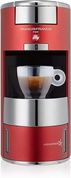 illy X9 Espresso Machine, 4.8 x 10.5 x 10.6, Red