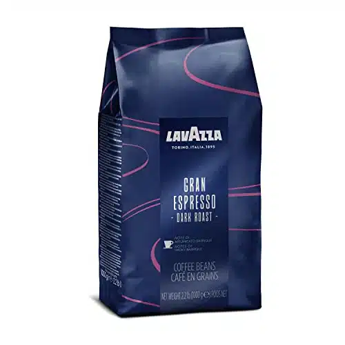 Lavazza Gran Espresso Whole Bean Coffee Blend, Medium Espresso Roast ...