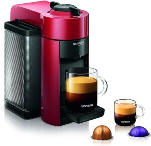 Nespresso GCC1-US-RE-NE VertuoLine Evoluo Coffee and Espresso Maker, Red (Discontinued Model)