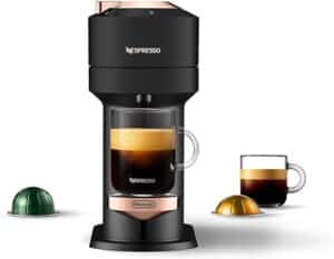Nespresso Vertuo Coffee and Espresso Maker, Machine Only, Black Matte Rose Gold
