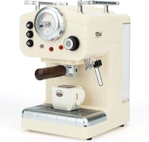 NEWABWN Coffee Machine Toy Building Set, Compatible with Lego Home Décor Accessories for Adults, Cute Building Blocks Set for Couples, Relaxing Hobbies, Unique Gift Idea (678…