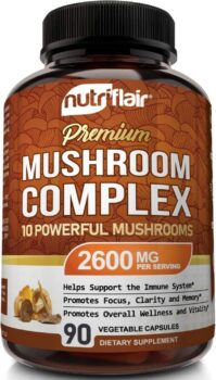 NutriFlair Mushroom Supplement - 10 Mushroom Blend