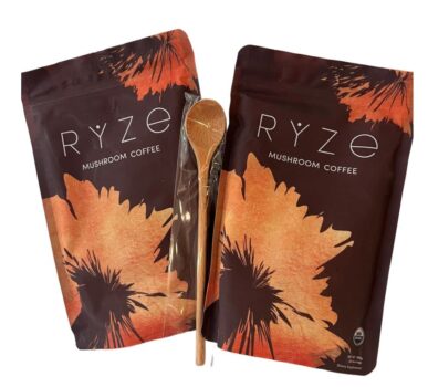 ORGANIC RYZE MUSHROOM COFFEE X2 WITH FREE WOODEN SPOON!
