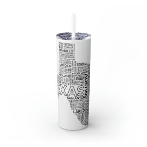 Texas Pride – 20oz Stainless Steel Iced Coffee Tumbler with Straw | Insulated Travel Cup, Hot & Cold Beverages – AboveAverageCoffee.com (State & Local Pride Collection)