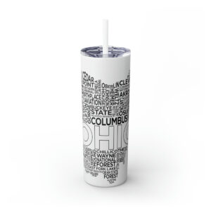 Ohio Spirit – 20oz Stainless Steel Iced Coffee Tumbler with Straw | Insulated Travel Cup, Hot & Cold Beverages – AboveAverageCoffee.com (State & Local Pride Collection)