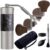 1Zpresso J-Max S Manual Coffee Grinder Silver with Coated Conical Burr,Foldable Handle, Magnet Catch Cup Capacity40g, Numerical Adjustable Finely Setting, Faster Grinding…