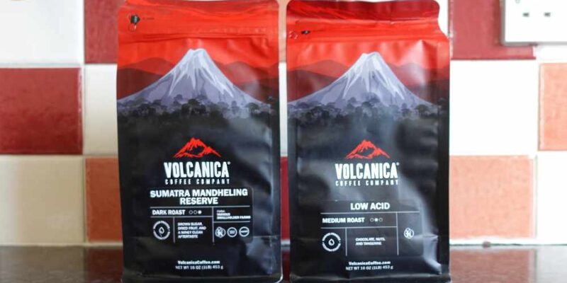 Volcanica Coffee Review (A Single-Origin Sumatran coffee and Their Low-Acid Blend)