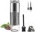 Coffee Grinder Electric Burr Portable: COTGCO Small Espresso Bean Mill with Conical Burr – Adjustable & Rechargeable Battery – Extra Fine to Extra Coarse (Silver-1)