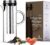 Cold Brew Coffee Maker – Large Glass Infusion Pitcher 1.6 Quarts 52oz – Iced Coffee & Iced Tea Pitcher with Stainless Steel Lid & Fruit Infusion Tube – Perfect for Home or Office