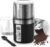 COOL KNIGHT Adjustable Coffee Grinder Electric, with Timing Setting and Removable Stainless Steel Bowl, Herb Spice Grinder Great for Coffee Bean, Spices and Herbs – 7.6″