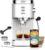 Gevi Espresso Machines 20 Bar Fast Heating Automatic Cappuccino Coffee Maker with Foaming Milk Frother Wand for Espresso, Latte Macchiato, 1.2L Removable Water Tank, 1350W, White