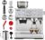 Gevi Espresso Machines with Grinder-20 Bar Dual Boiler Automatic Coffee Machine with Milk Frother Wand for Cappuccino,Latte Macchiato,Removable Water Tank,Silver