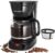 Mixpresso 12-Cup Drip Coffee Maker, Coffee Pot Machine, Borosilicate Glass Carafe, Anti-Drip System, Black Electric Coffee Maker, Clear Water Level Window Coffee Machine