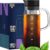 SAMBANGAN Cold Brew Coffee Maker Iced Coffee Maker Ice Tea Maker Glass Airtight – 1.5L/51oz