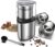 SHARDOR Coffee Grinder Electric Herb/Wet Grinder for Spices and Seeds with 2 Removable Stainless Steel Bowls, Silver