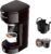 Vimukun Single Serve Coffee Maker, Coffee Brewer Compatible with K-Cup Pods and Ground Coffee, Coffee Maker One Cup with 6 to 14oz Reservoir, Small Size(Black)